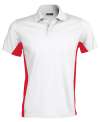 KB232 Flag Polo Shirt White / Red colour image