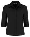 KK715 Women's continental blouse ¾ sleeve Black colour image