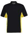 KK475 Gamegear® Track Polo Black / Yellow / White colour image