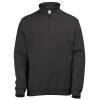 JH046 Zip Neck Sweatshirt Jet Black colour image