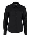 KK702 Women's Corporate Oxford Blouse Long Sleeved Black colour image