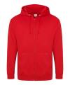 JH050 Zip Hoodie Fire Red colour image
