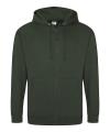 JH050 Zip Hoodie Forest Green colour image