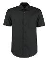 KK102 Business shirt short sleeved Black colour image