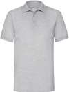 63204/SS204/SS27/SS33 65/35 Heavyweight Pique Polo Heather Grey colour image