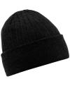 B447 Beechfield Thinsulate Beanie Hat Black colour image