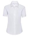 933F Ladies' Short Sleeve Easy Care Oxford Shirt White colour image