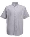 SS100 65112 SS112 Men's Short Sleeve Oxford Shirt Oxford Grey colour image