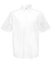 SS100 65112 SS112 Men's Short Sleeve Oxford Shirt White colour image