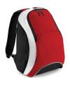 BG571 Bagbase Teamwear Backpack Classic Red / Black / White colour image