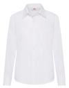 65012 Lady Fit Long Sleeve Poplin Shirt White colour image