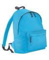 BG125J Bagbase Junior Fashion Backpack Surf Blue / Graphite Grey colour image