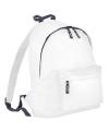 BG125J Bagbase Junior Fashion Backpack White / Graphite colour image