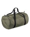 BG150 Bagbase Packaway Barrel Bag Olive Green / Black colour image