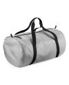 BG150 Bagbase Packaway Barrel Bag Silver / Black colour image
