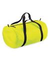 BG150 Bagbase Packaway Barrel Bag Fluorescent Yellow / Black colour image
