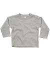 BZ11 Baby Long Sleeve Tee Heather Grey Melange colour image