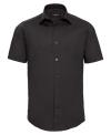 947M Men's Short Sleeve Easy Care Fitted Shirt Black colour image