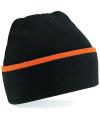 B471 Beechfield Teamwear Beanie Black / Orange colour image