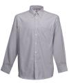 SS101 65114 Men's Long Sleeve Oxford Shirt Oxford Grey colour image