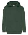 62043 Children's Hooded Sweatshirt Bottle Green colour image