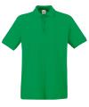 63218 Fruit Of The Loom Premium Polo Kelly Green colour image