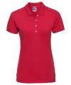 566F Russell Ladies' Stretch Polo Shirt Classic Red colour image