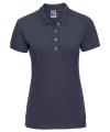 566F Russell Ladies' Stretch Polo Shirt French Navy colour image