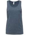 CA3480 Canvas Unisex Jersey Tank Heather Navy colour image