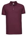 566M Russell Men's Stretch Polo Burgundy colour image