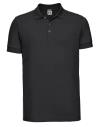 566M Russell Men's Stretch Polo Black colour image