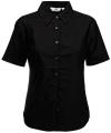 SS110 65000 Lady Fit Short Sleeve Oxford Shirt Black colour image
