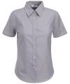 SS110 65000 Lady Fit Short Sleeve Oxford Shirt Oxford Grey colour image
