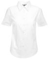 SS110 65000 Lady Fit Short Sleeve Oxford Shirt White colour image