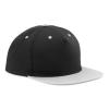 B610C Snapback Rapper Cap Black / Grey colour image