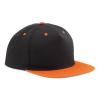 B610C Snapback Rapper Cap Black / Orange colour image
