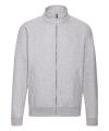 62230 SS59 Fruit Of The Loom Sweat Jacket Heather Grey colour image
