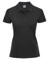 569F Russell Ladies Classic Cotton Polo Black colour image
