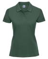 569F Russell Ladies Classic Cotton Polo Bottle Green colour image