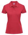569F Russell Ladies Classic Cotton Polo Classic Red colour image