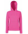 62038 Fruit Of The Loom Lady Fit Hooded Sweat Light Pink colour image