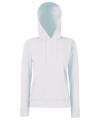 62038 Fruit Of The Loom Lady Fit Hooded Sweat White colour image