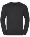 710M V-Neck Knitted Pullover Charcoal Marl (Marl effect) colour image