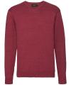710M V-Neck Knitted Pullover Cranberry colour image