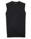 716M V Neck Sleevless Knitted Pullover Black colour image