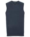 716M V Neck Sleevless Knitted Pullover French Navy colour image