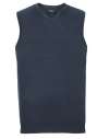 716M V Neck Sleevless Knitted Pullover French Navy colour image