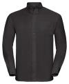 932M Men's Long Sleeve Easy Care Oxford Shirt Black colour image