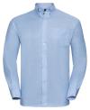932M Men's Long Sleeve Easy Care Oxford Shirt Oxford Blue colour image