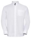 932M Men's Long Sleeve Easy Care Oxford Shirt White colour image